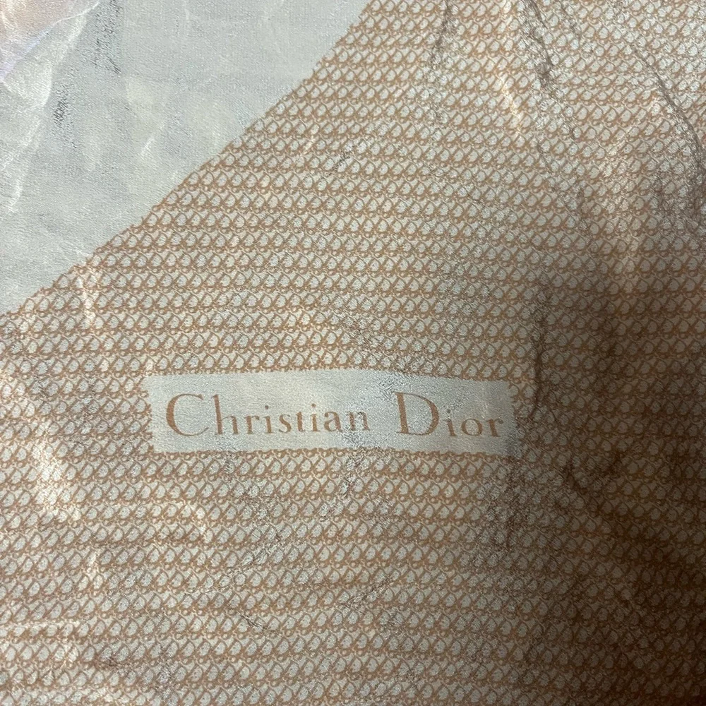 Vintage Christian Dior silk scarf